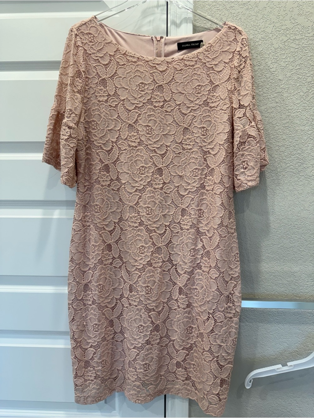 Obama Trump Pink Lace Shift Dress